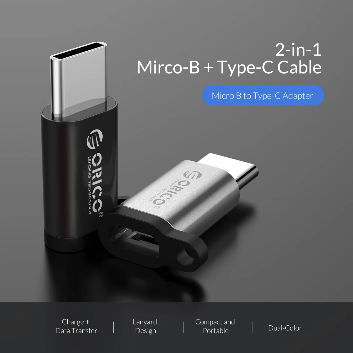 ORICO сплав OTG usb type C адаптер Micro USB для type-C зарядки передачи данных конвертер huawei Macbook