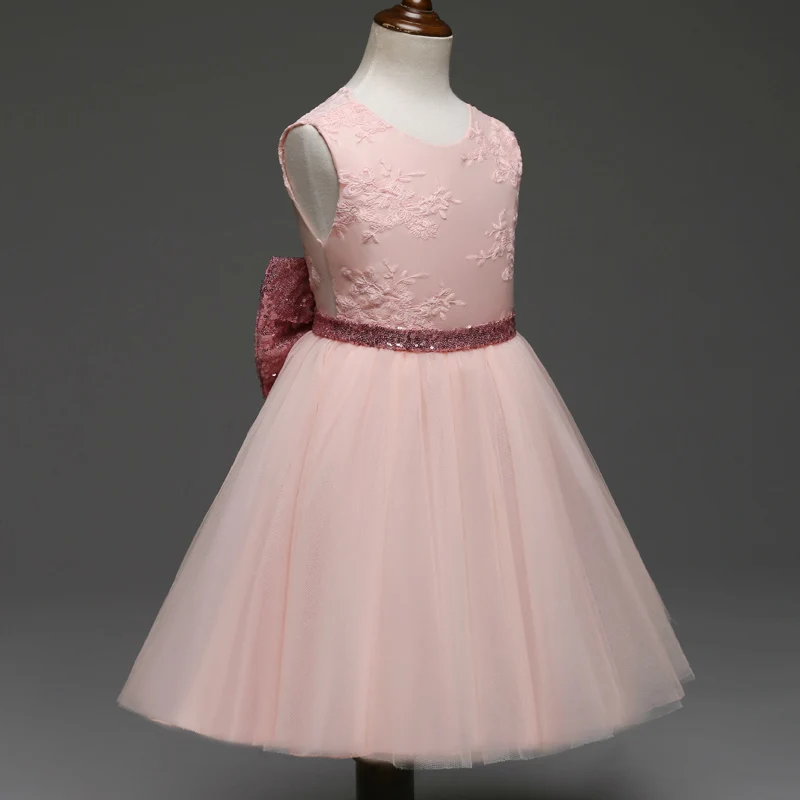 Нарядная вечерняя одежда для маленьких девочек детская кружевное свадебное