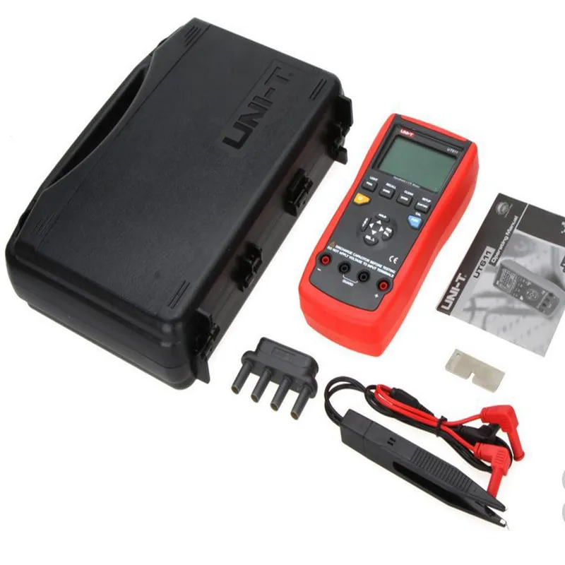 

Portable Handheld LCR Meter 10KHz Inductance Capacitance Resistance L C R DCR Q D Theta ESR Tester UNI-T UT611