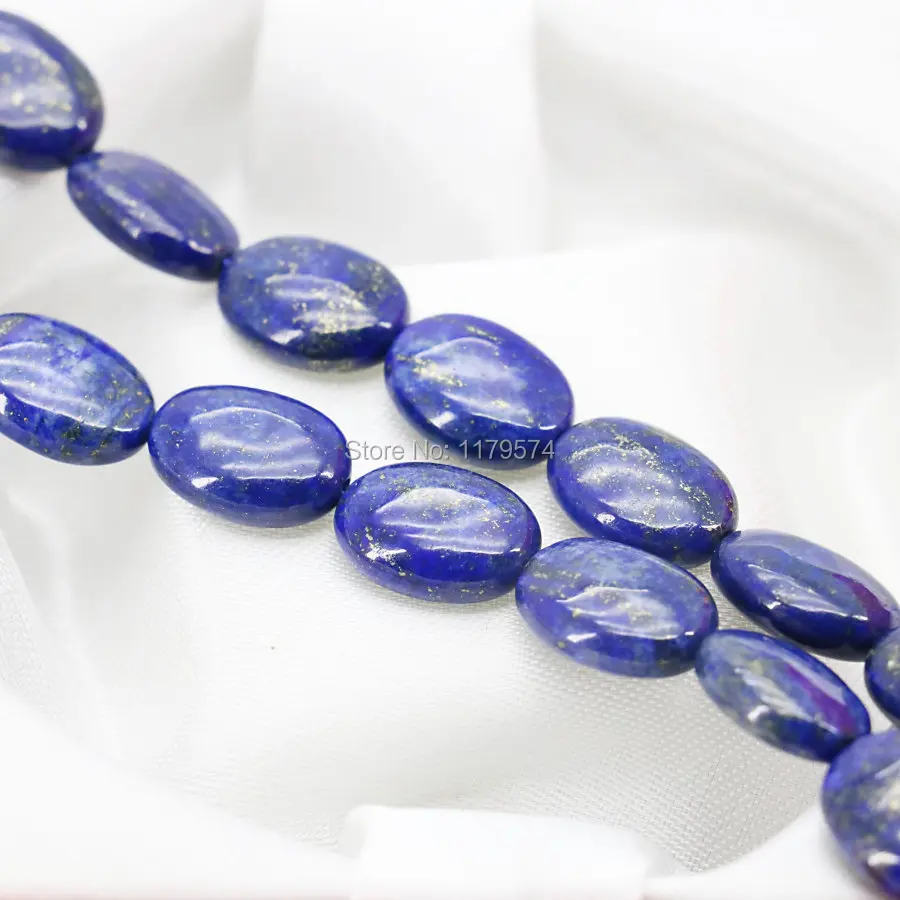 Бусины с ляпис лазуритом и эллипсом 15 х20 мм|beads accessories|accessories for jewelry makingjewelry making