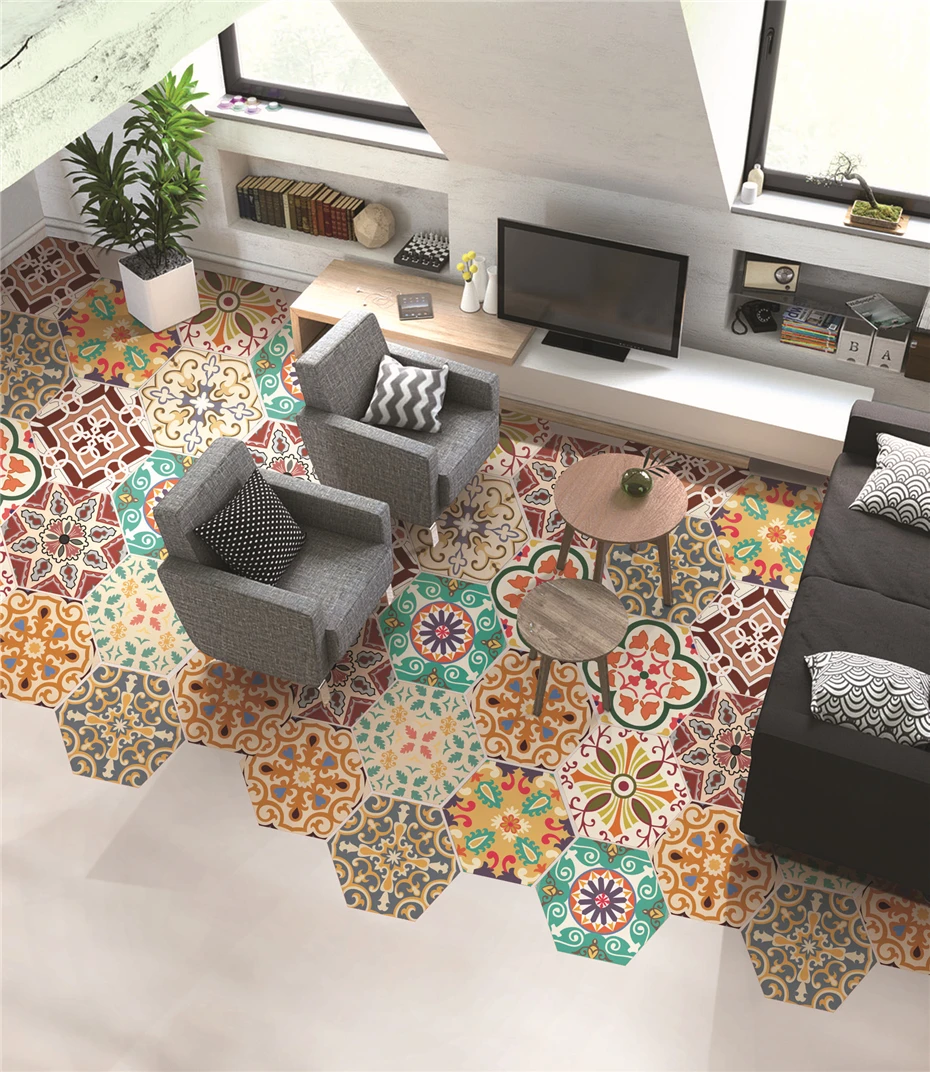 3D самоклеющиеся плитки для дома наклейки на стену мандаля кухни ванной
