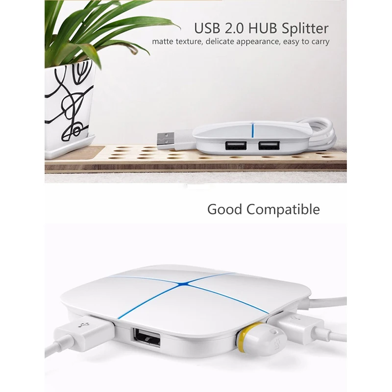 6-портовое 2-слот для карт памяти USB 2 0 хаб разветвитель с SD/устройство считывания