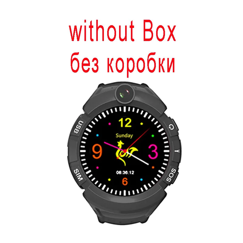 Black NO BOX Q360 Vm50 детские gps wifi умные часы с сенсорным экраном SOS устройство отслеживания местоположения вызова для детей безопасные умные часы PK Q100 Q528 Q90 - Цвет: Black NO BOX