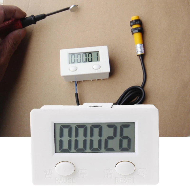2019 New 5 Digit Digital Electronic Counter Puncher Magnetic Inductive Proximity Switch Measurement &amp Analysis Instruments |