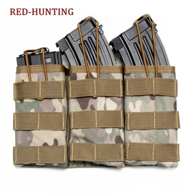 New AK AR M4 AR15 Rifle Gear Tactical 3 Molle Magazine Pouches Drop Utility Pouch Bag Outdoor Waist Tool Travel | Спорт и
