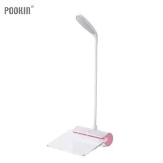 Pink Светодиодный светильник с защитой глаз, настольная лампа, сенсорный выключатель, 3 яркости, затемнение, USB перезаряжаемая Настольная лампа для студентов и детей - Цвет корпуса: Pink