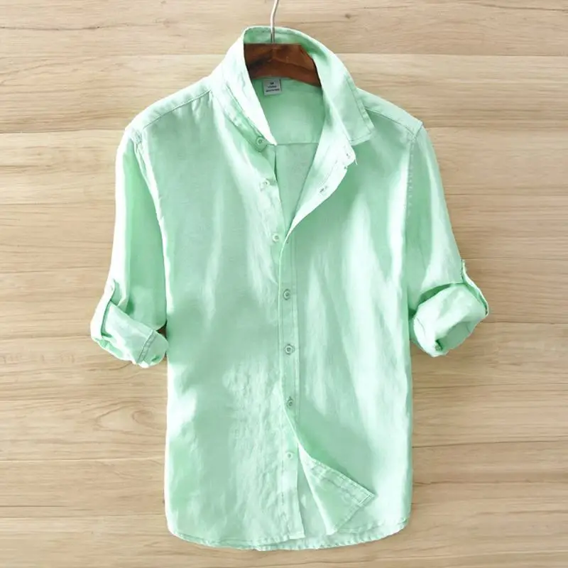 100% хлопковые рубашки 2020 новые весенние мужские с длинным рукавом повседневное