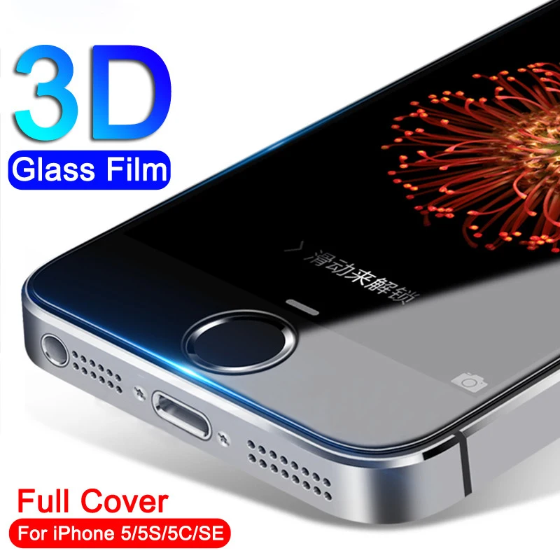 WZH закаленное стекло для iPhone 5 5S на SE защита экрана 9H 2.5D Защитная пленка телефона 4