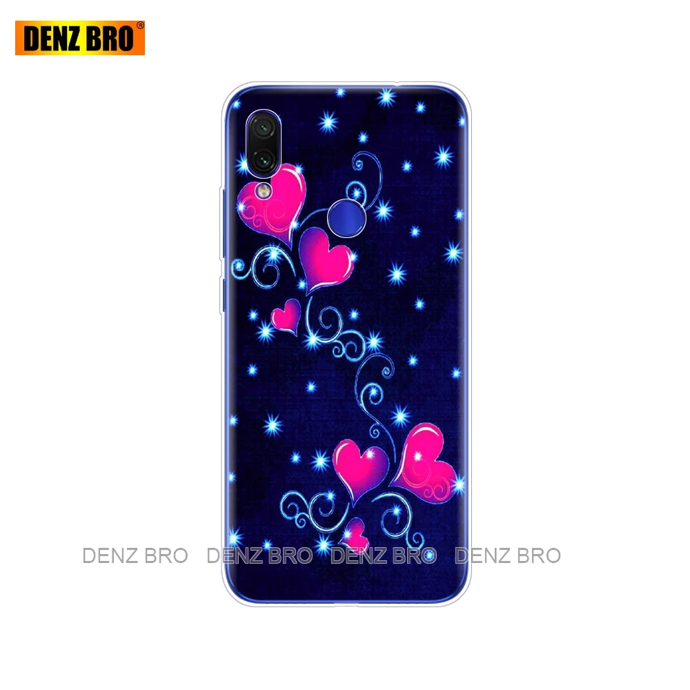 34605 Чехол-бампер для Xiaomi Redmi Note 7 pro, силиконовый мягкий ТПУ с рисунком, чехол для Xiaomi Redmi Note 7, 6,3 дюймов, Fundas Redmi Note7 - Цвет: 34605