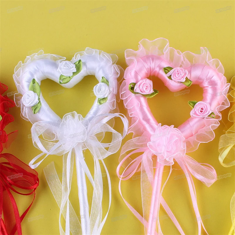 

Halloween Fairy Wand Heart Crown Shape Magic Stick Girl Party Princess Favors Cute