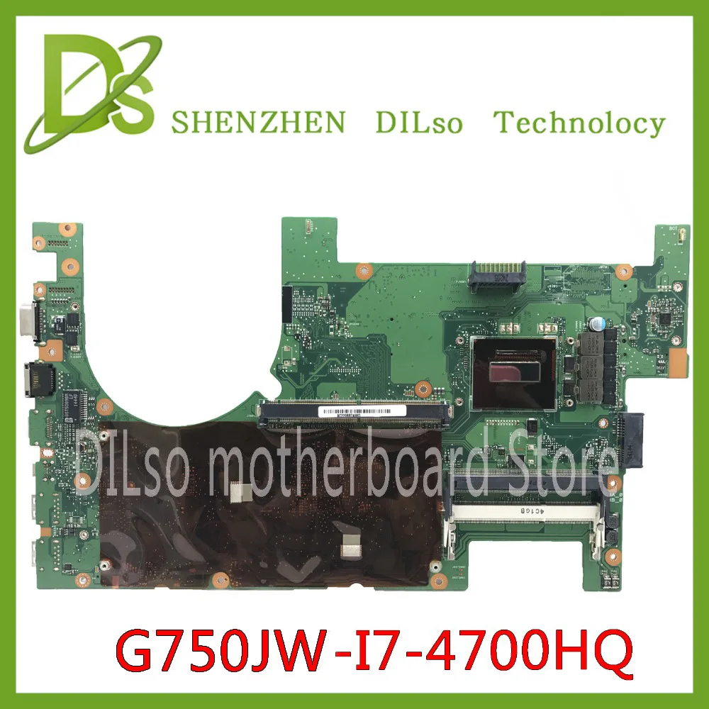 KEFU G750JW 2D i7-4700HQ For ASUS G750J G750JH G750JX G750JM G750JS Laptop Motherboard with i7 CPU Test work 100% | Компьютеры и офис