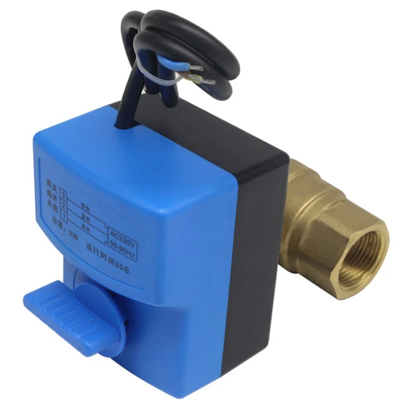 Ac220V 2 Way Wires Electric Actuator Ball Valve Cold &amp Hot Water Vapor/Heat Gas Motorized Micro- | Обустройство дома