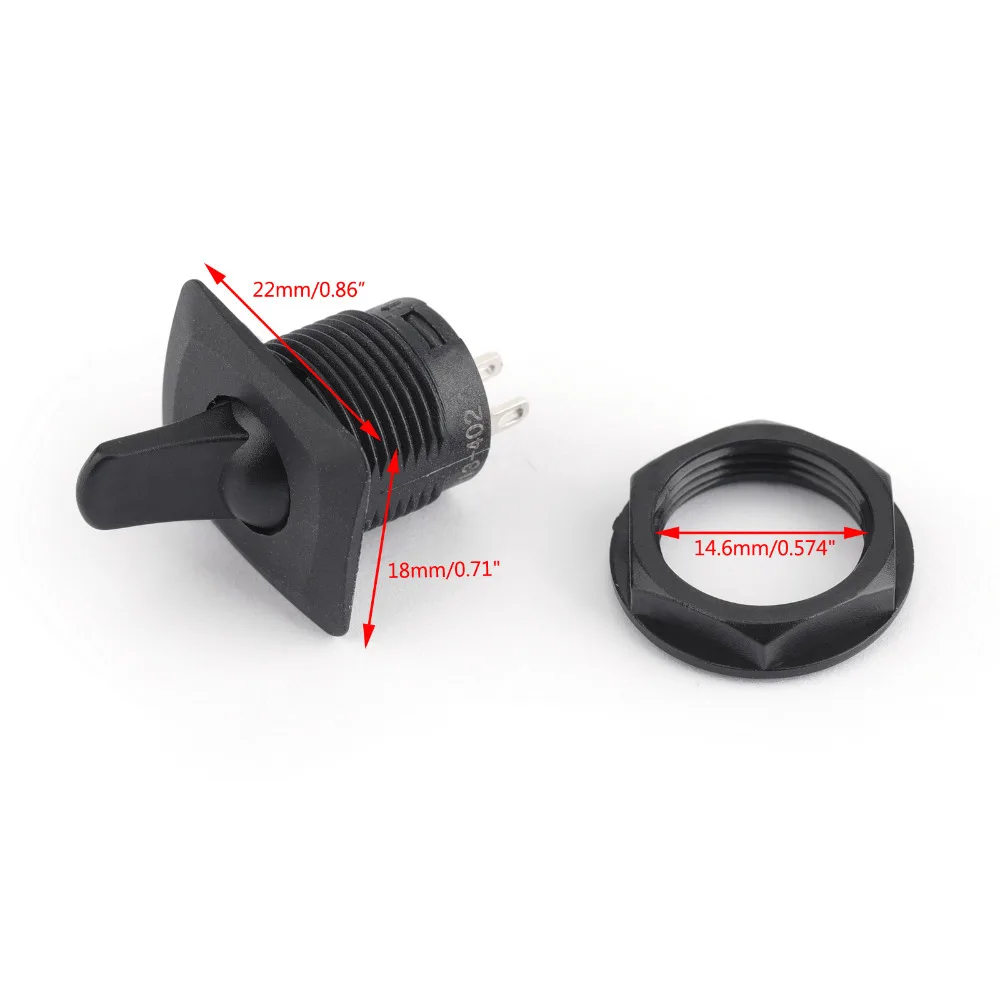 Areyourshop 1/4 шт. тумблер 2/3/4/6 Pin 2/3 позиции 6A/125VAC 3A/250VAC 10A/125VAC 6A/250VAC переключатели разъемы