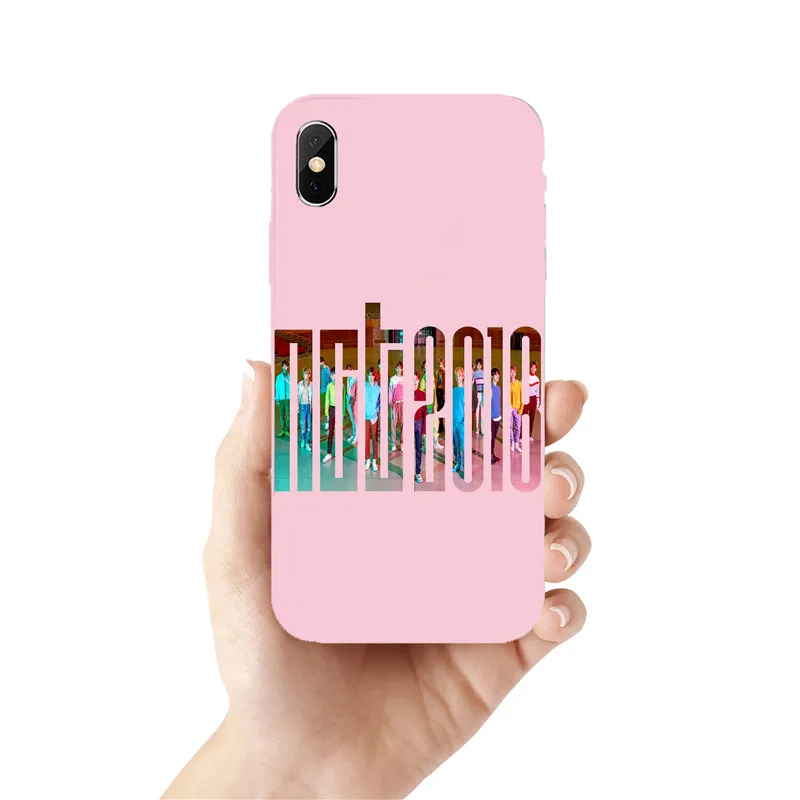 NCT 127 Kpop grupo Menino mace TPU чехол для телефона iphone X XR MAX 8 7 6 S PLUS 5 KPOP K.A.R.D MONSTA | Мобильные