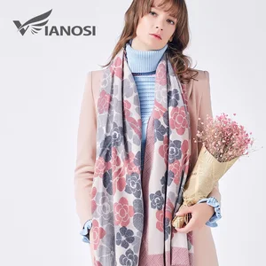 Шарф VIANOSI кашемировый женский, зимний, 3 вида стилей, 2018