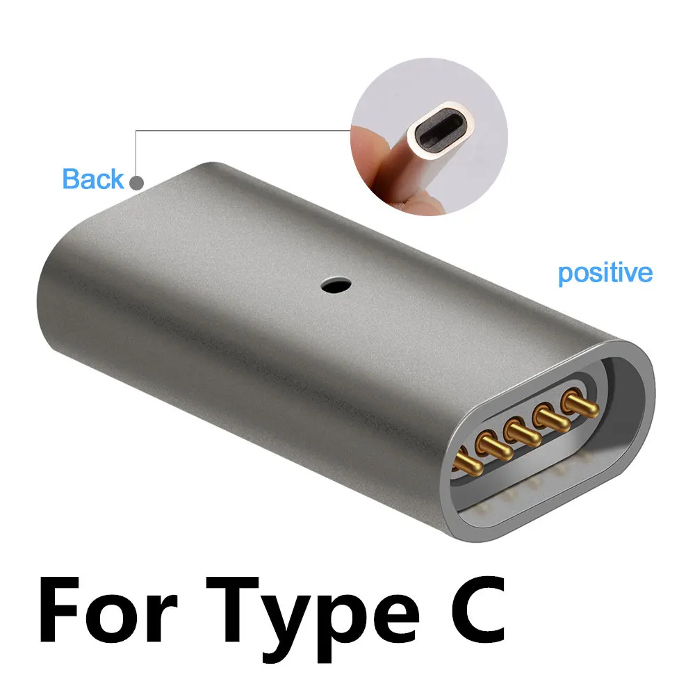 For type c0 Магнитный разъем адаптера для iphone usb кабель Micro type-c type C адаптер для samsung Xiaomi huawei Зарядка - Цвет: For type c0