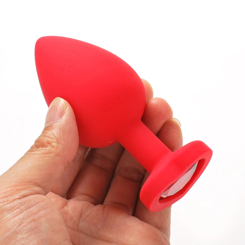 Хрустальный силиконовый фаллоимитатор Анальные бусины штекер массаж задницы