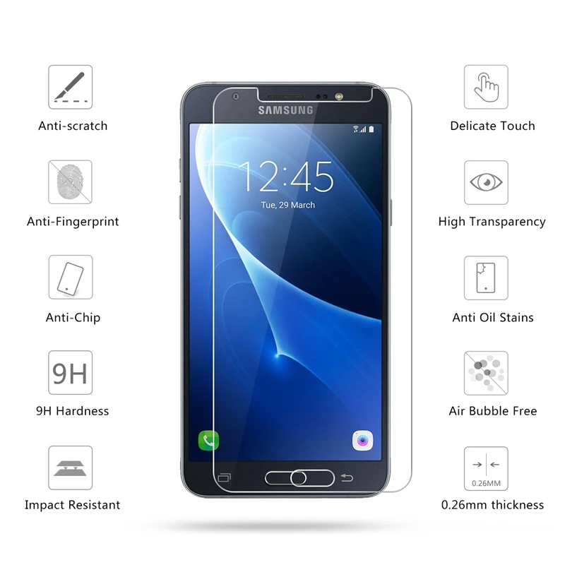 2 шт./лот 2.5D 0 26 мм 9H Премиум Закаленное стекло для samsung Galaxy J5 2016 J510FN J510F J510G Защитная
