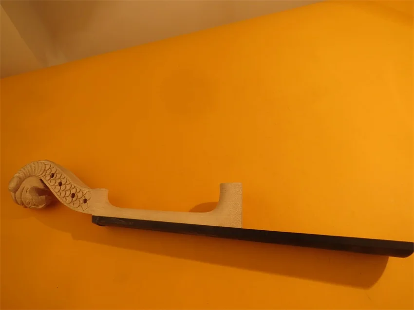 Вырезанная вручную НЕОБРАБОТАННАЯ скрипка с шеей животного воротник для скрипки