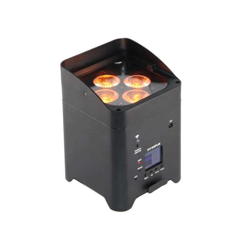 Миниатюрный чехол с аккумулятором и светодиодными лампами dj par для цветной