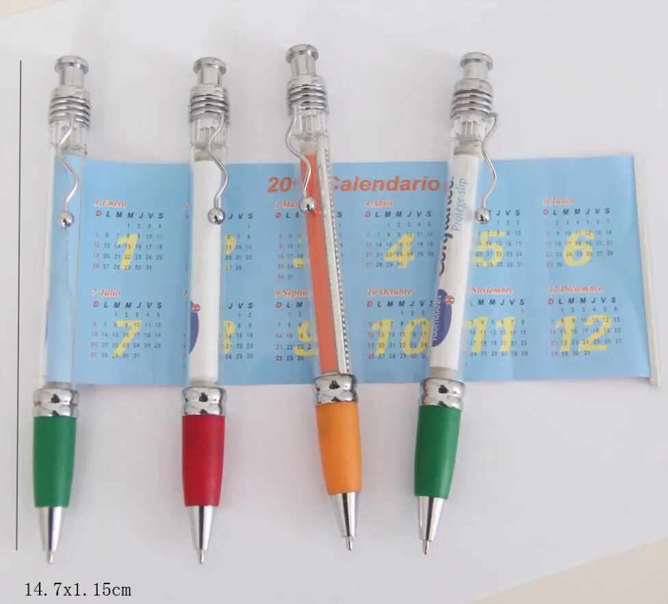 Ручки для рекламных баннеров с календарем и рекламой, выдвижная ручка для баннеров, отпечаток логотипа, 1000 шт