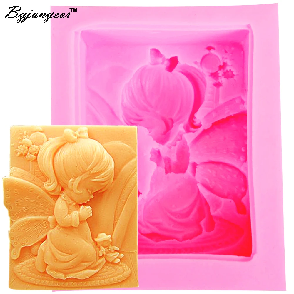 

S006 Angel Girl 3D Candle Soy Wax Mould Scented Soap Mold Handmade Silicone Molds Plaster Resin Clay Making Home Decoration Diy