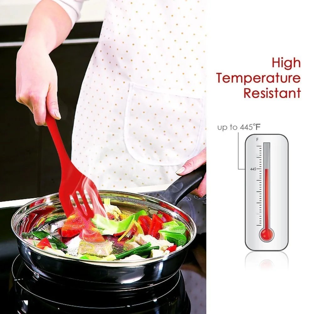 5 шт. силиконовая кухонная утварь шпатель набор силиконовых кухонных