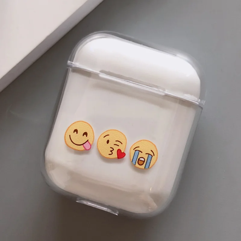 Style 19 Чехол Airpods, милый чехол для airpods, мультяшный защитный жесткий чехол, прозрачный беспроводной чехол для наушников для iphone, чехол для наушников - Цвет: Style 19