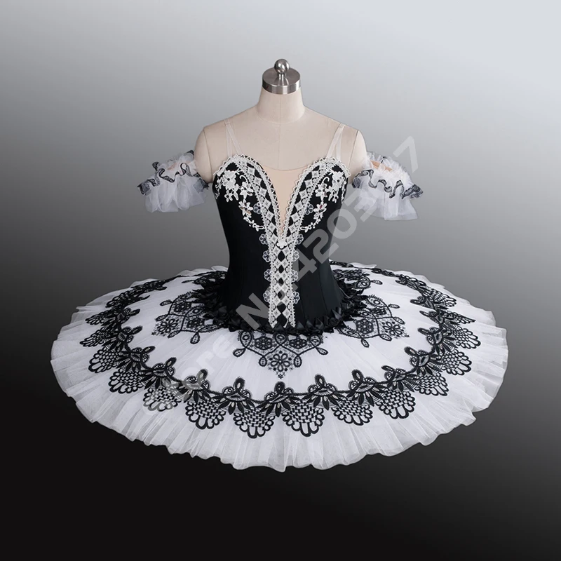 

Adult Black Swan Dress Professional Ballet Tutus Women Performance Ballerina Dancewear Classical Ballet Stage Costume Girl B1179