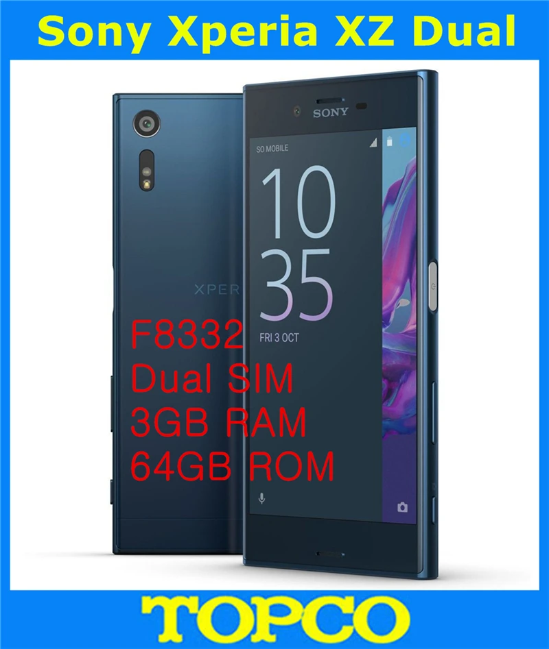 Оригинальный разблокированный Sony Xperia XZ Dual F8332 GSM 3G и 4G Android мобильный телефон