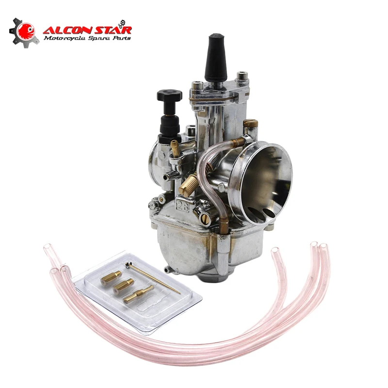 

Карбюратор Alconstar PWK KOSO серебристый для двигателя мотоцикла, запчасть для мотоцикла, карбюратор с Power Jet, для кроссовых велосипедов, квадроцик...