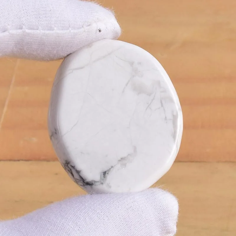 1 piece Натуральный нефритовый чакра пальмовый камень 30*22*7 мм Белый howlite минеральные полировки ломтиками обрушился Статуэтка духовный Рейки Исцеление - Цвет: 1 piece