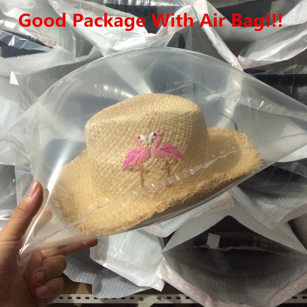 100% рафия соломы Летние для женщин Floppy широкими полями пляж Защита от Солнца шляпа
