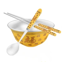 999 pure silver bowl chopsticks spoon three sets of children adults home rice bowl sterling silver cutlery set