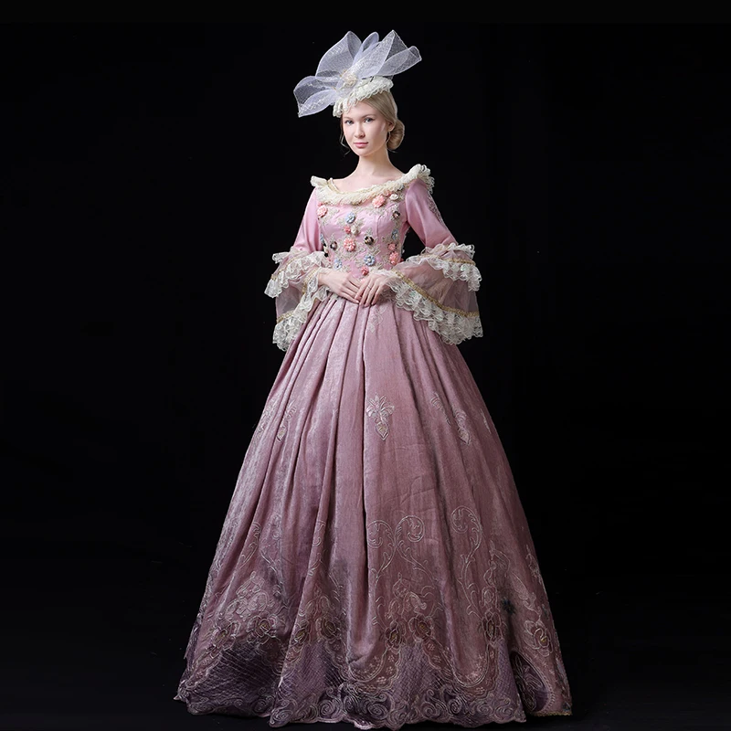 Высококачественное бальное платье в стиле рококо Марии-Антуанетты барокко