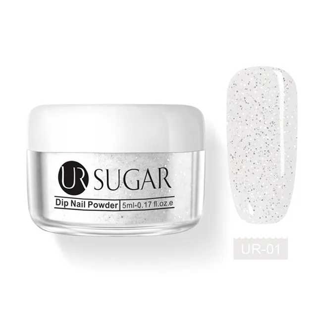 Laser UR-01 Ur Sugar 5 мл голографическая окунающая пудра для ногтей телесный блеск Dip блестки пыль украшение для ногтей натуральный сухой без лампы - Цвет: Laser UR-01