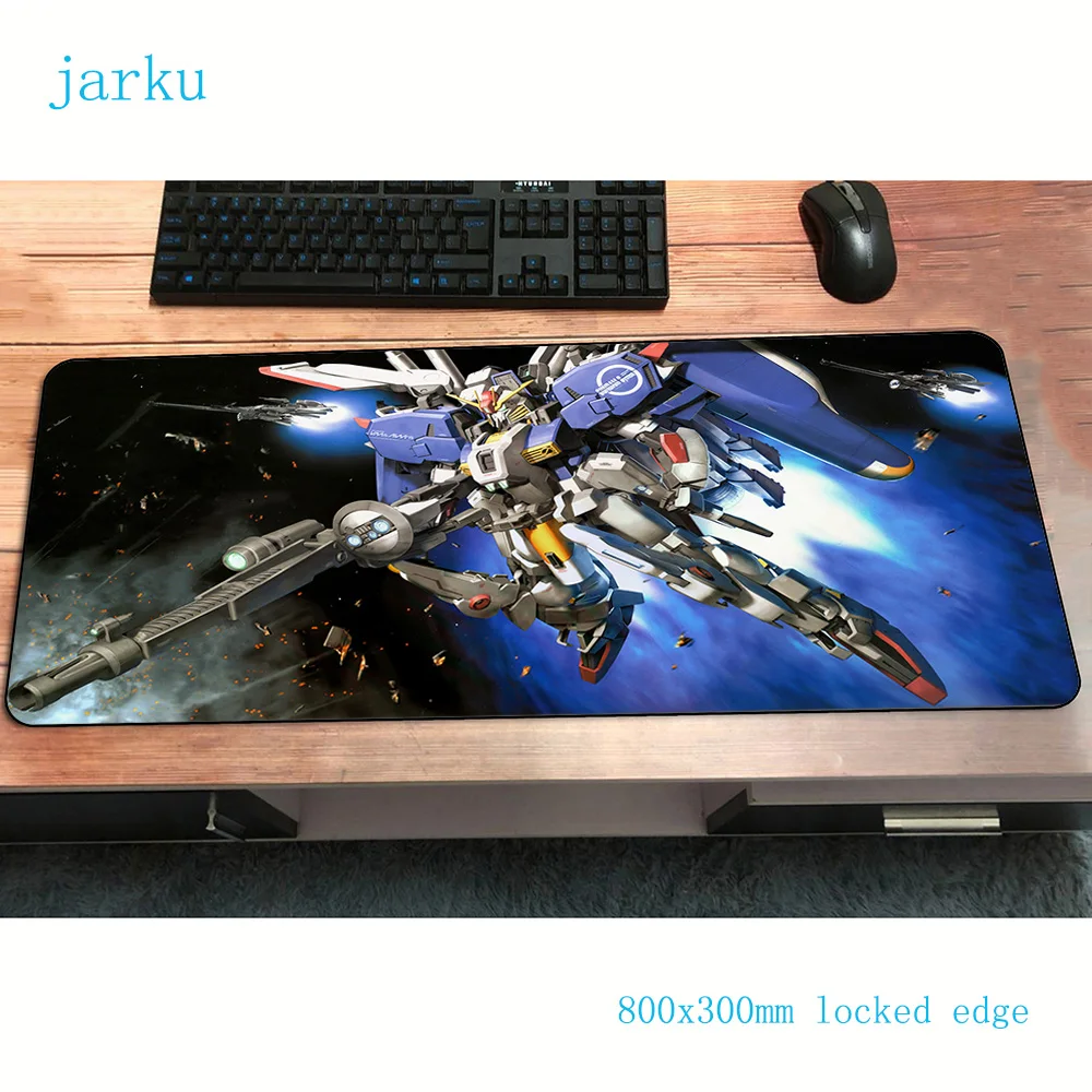GUNDAM коврик для мышки с аниме 800x300x2 мм игровой коврик для мыши геймер Коврик для мыши компьютер натуральный каучук Настольный коврик большой игровой коврик