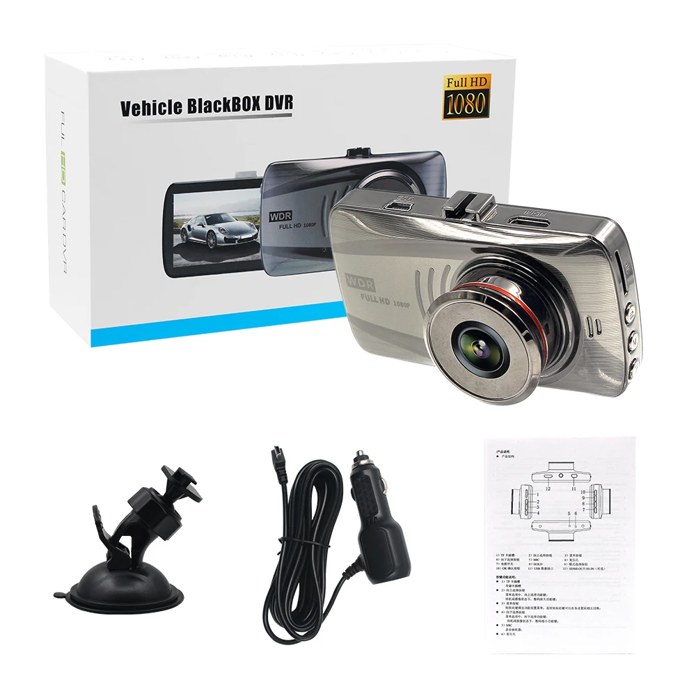 RUISVIN Novatek 96658 3.0 дюймовая автомобильная камера Full HD 1920x1080P 30Fps Car DVR Cam Night Vision Video Recorder.