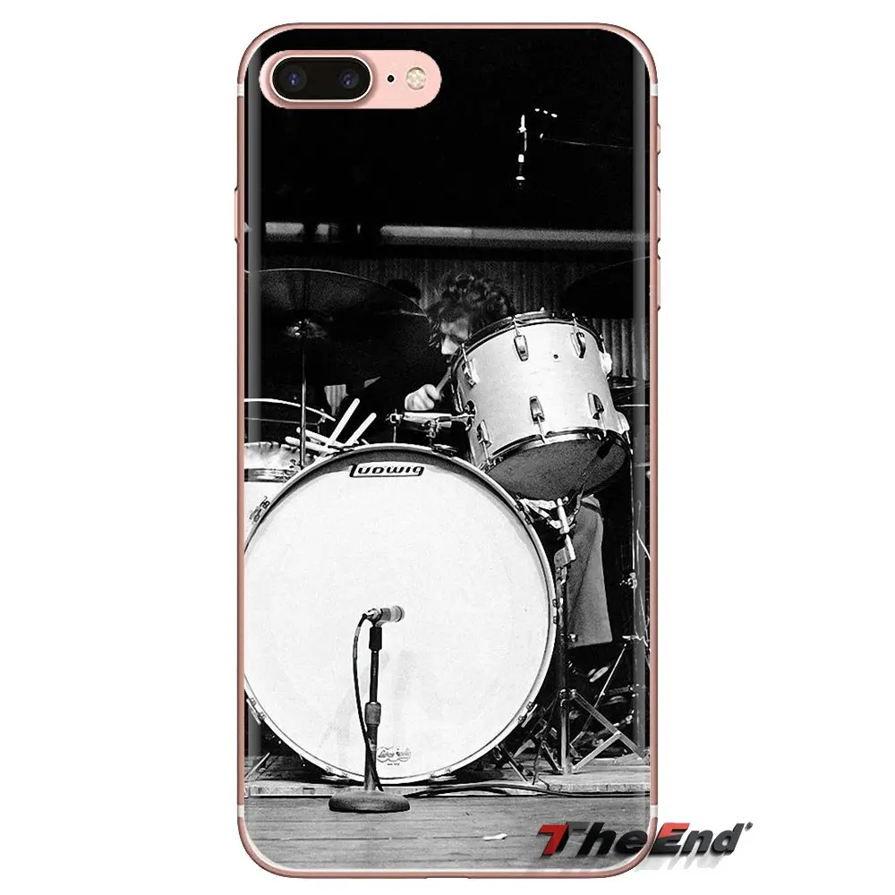 Musical Instrument Drum Transparent Soft Shell Covers For iPod Touch Apple iPhone 4 4S 5 5S SE 5C 6 6S 7 8 X XR XS Plus MAX |