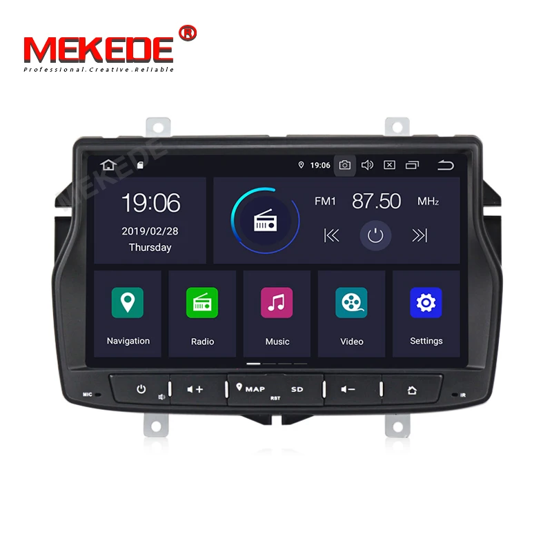 MEKEDE IPS экран DSP автомобильный dvd плеер радио для Lada Vesta 2180 2181 аксессуары седан DVD 2015