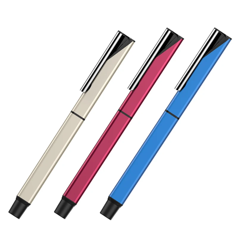 200 pcs/lot Wholesale Metal Gel Pen Pull-Cap Promotional Pen Custom Imprint company Logo Pen