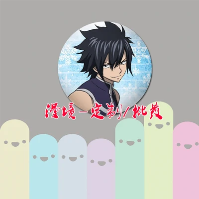 ZXFJXR 58 мм Fairy Tail Dragneel Erza милый анимационный значок Lucy Heartfilia значки брошь рюкзак