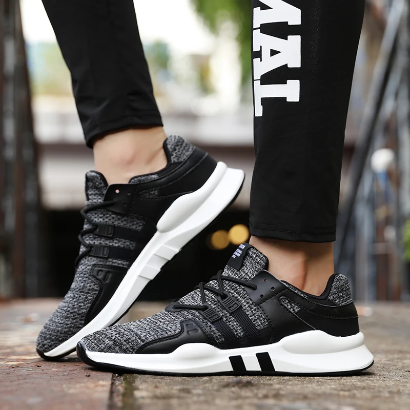 JACKSHIBO Мужская обувь для бега четыре сезона дышащая Спортивная мужчин большие