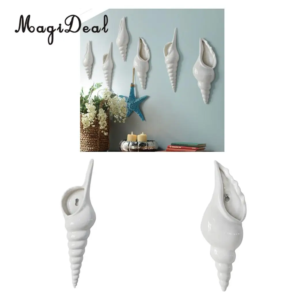 2 шт./компл. керамическая ракушка ваза для цветов держатель гидропонных растений