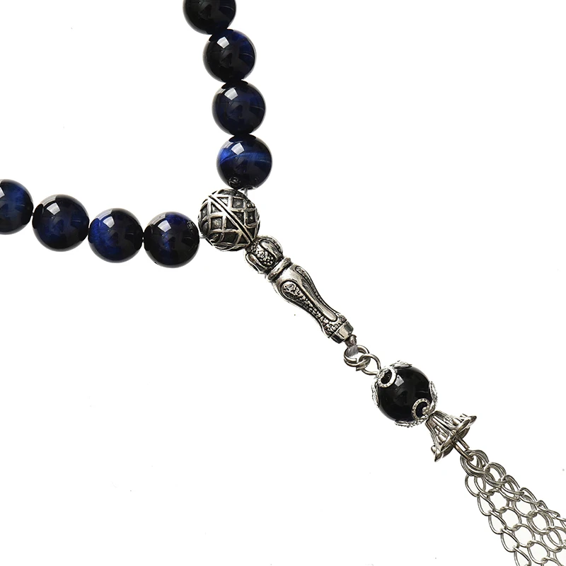 Сверкающие круглые синие 8 мм тигровые глаза для мужчин браслеты браслет 16 дюймов