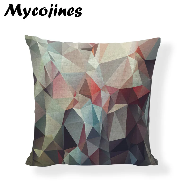 Promotional Colorful Style Geometric Pillowcase Abstract Green Marble Sofa Bedroom Bed Seat Car Home Decoration Cushion Cover | Дом и сад