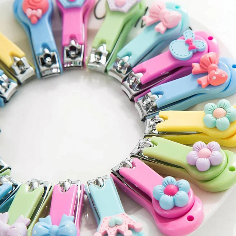 1Piece Nail Clipper Mini Cute Baby Nail Clipper Cartoon Finger Trimmer Scissors Nail Cutter With Hanging Function Keychain