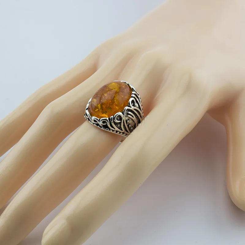 Винтажное кольцо с овальным камнем для женщин и мужчин винтажное ювелирное