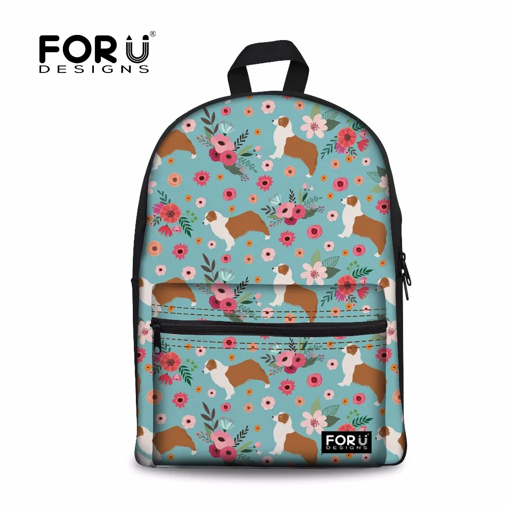 FORUDESIGNS австралийский школьный рюкзак с принтом Shepard для девочек детские школьные
