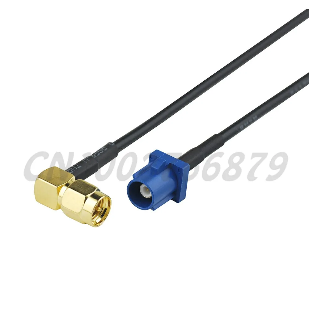 80 см RF Fakra &quotC&quot штекер прямой SMA правый угол Pigtail Соединительный кабель RG174 для GPS